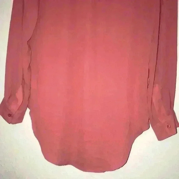 NWOT A.N.A women’s sheer peach long sleeve top size PM - Picture 13 of 13